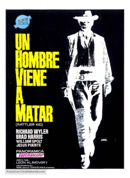 Hombre vino a matar, Un - Spanish Movie Poster