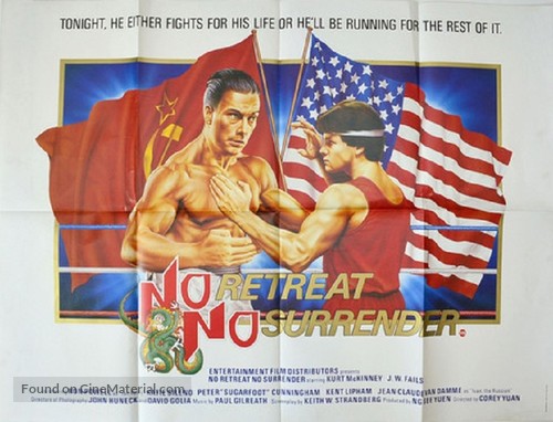 No Retreat, No Surrender - British Movie Poster