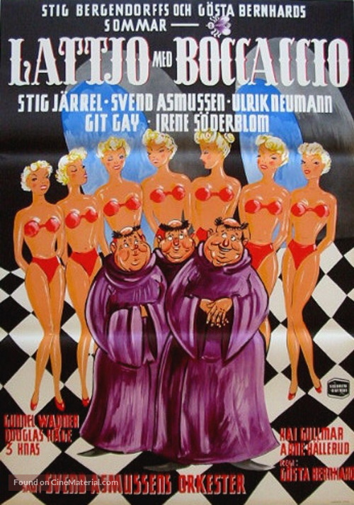 Lattjo med Boccaccio - Swedish Movie Poster