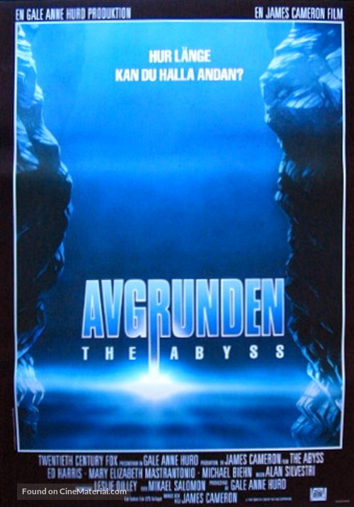 The Abyss - Swedish Movie Poster