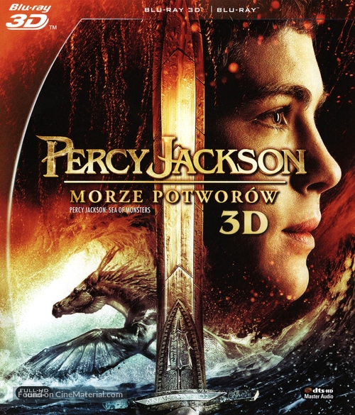 Percy Jackson: Sea of Monsters - Polish Blu-Ray movie cover