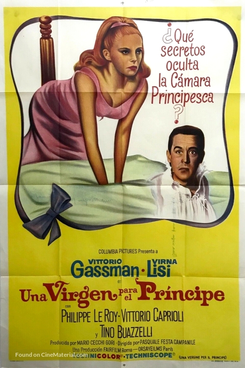 Una vergine per il principe - Argentinian Movie Poster