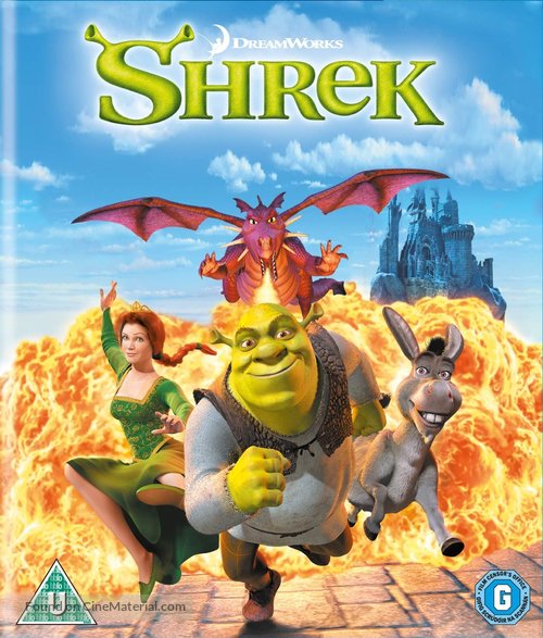 Shrek - British Blu-Ray movie cover