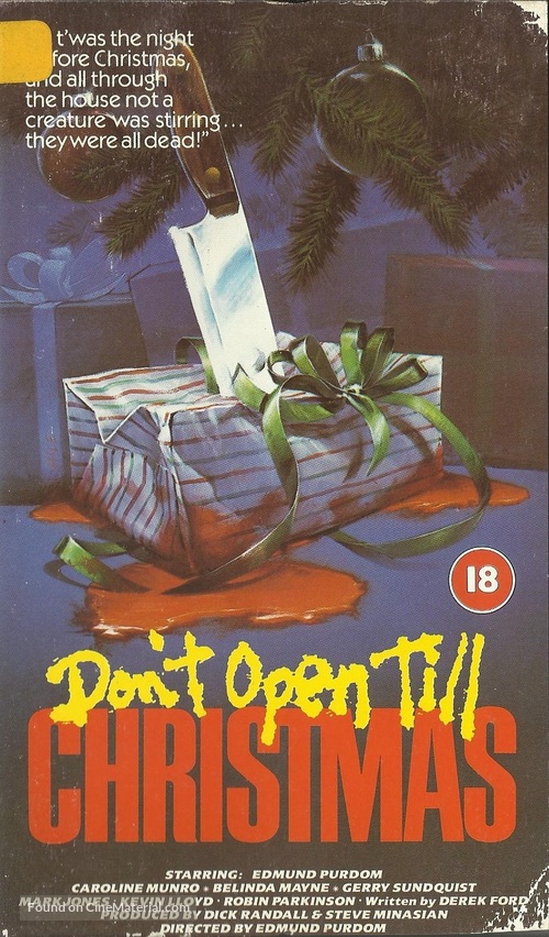 Don&#039;t Open &#039;Til Christmas - British VHS movie cover