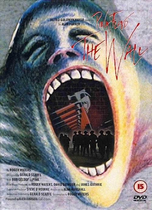 Pink Floyd The Wall - British DVD movie cover