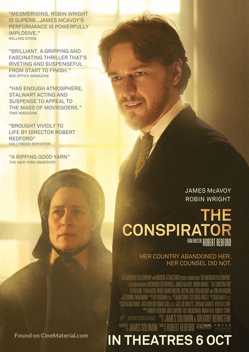 The Conspirator - Singaporean Movie Poster