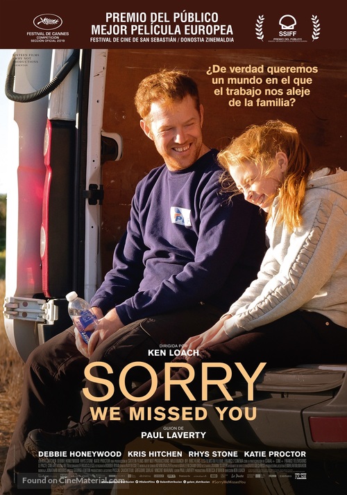Sorry We Missed You - Spanish Movie Poster