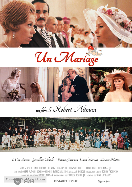 A Wedding - French Re-release movie poster