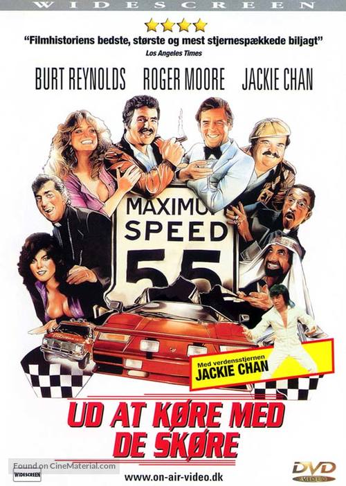 The Cannonball Run - Danish DVD movie cover