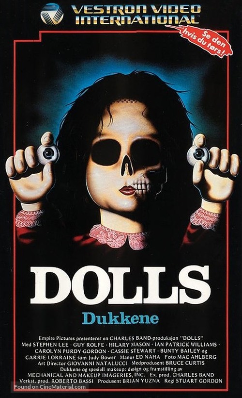 Dolls - Norwegian VHS movie cover