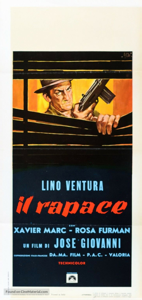 Le rapace - Italian Movie Poster