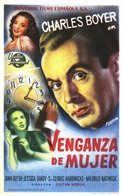 A Woman&#039;s Vengeance - Spanish Movie Poster