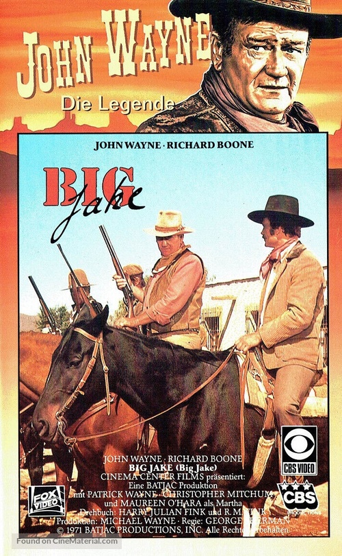 Big Jake - German VHS movie cover
