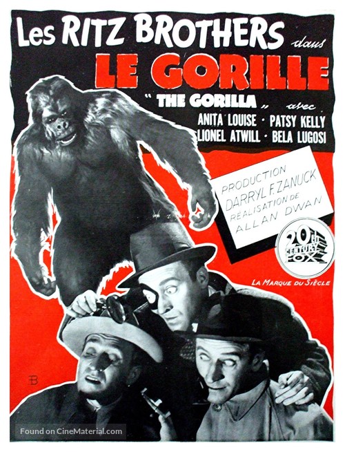 The Gorilla - French Movie Poster