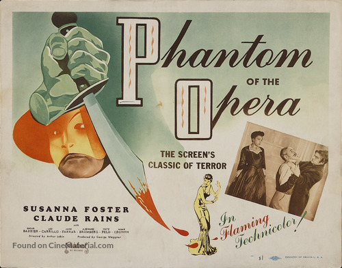 Phantom of the Opera - Re-release movie poster