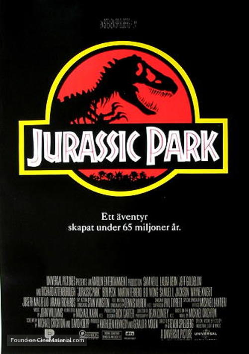 Jurassic Park - Swedish Movie Poster