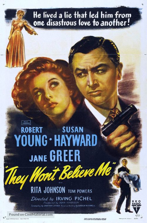 They Won't Believe Me (1947) movie poster