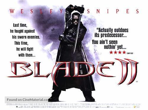 Blade 2 (2002) British movie poster