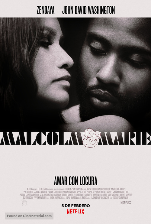 Malcolm &amp; Marie - Mexican Movie Poster