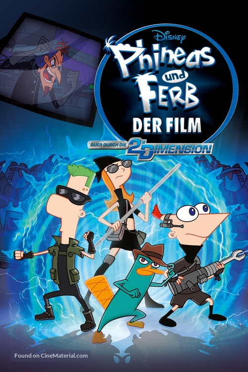 Phineas and Ferb: Across the Second Dimension - German DVD movie cover