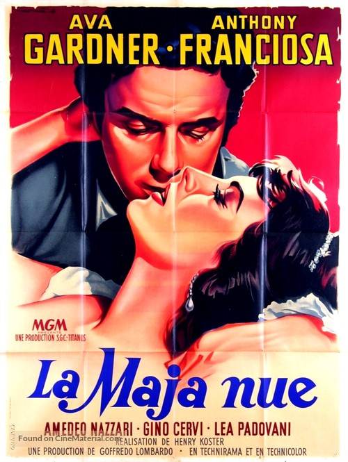 The Naked Maja - French Movie Poster