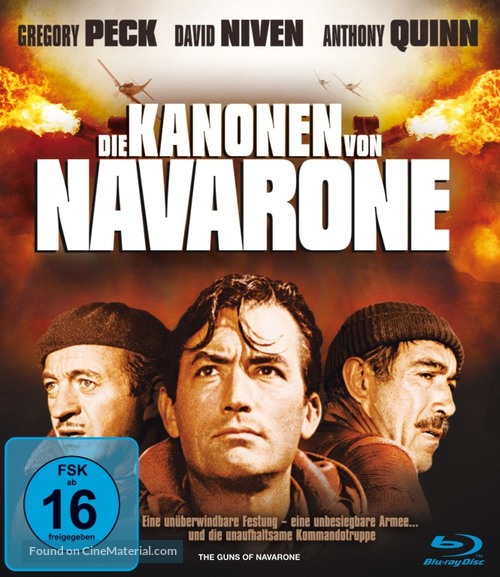 The Guns of Navarone - German Blu-Ray movie cover