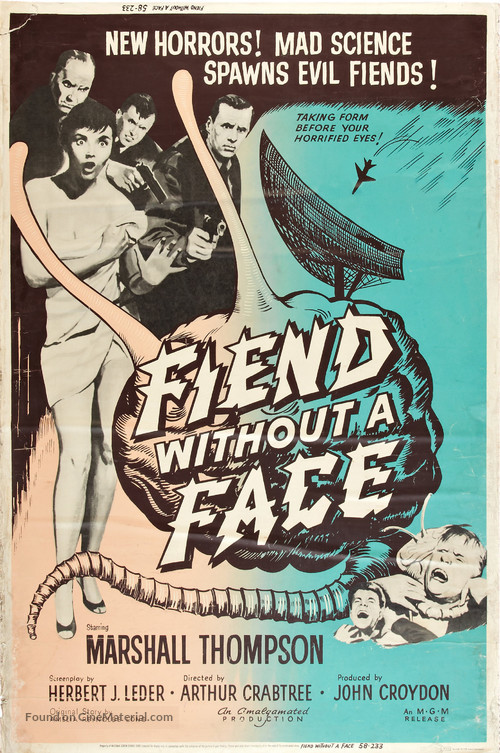 Fiend Without a Face - Movie Poster