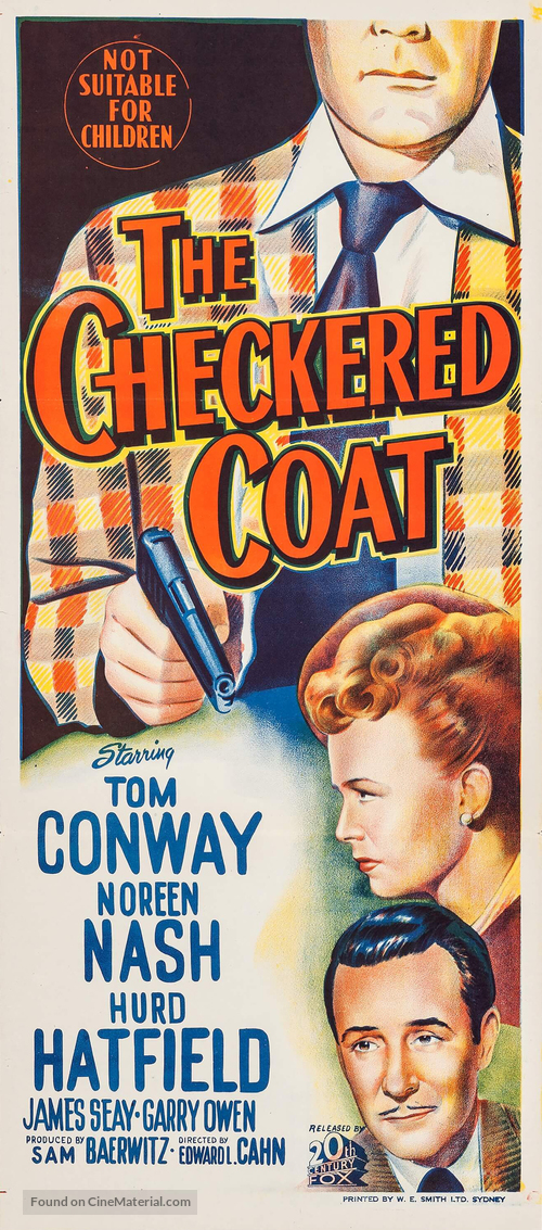 The Checkered Coat - Australian Movie Poster