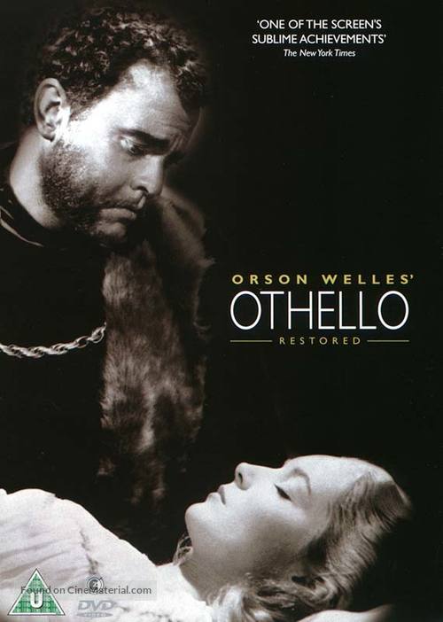 The Tragedy of Othello: The Moor of Venice - British DVD movie cover