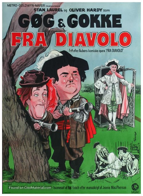 The Devil&#039;s Brother - Danish Movie Poster