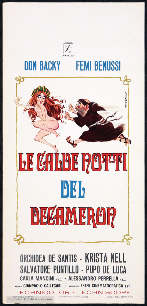 Le calde notti del Decameron - Italian Movie Poster