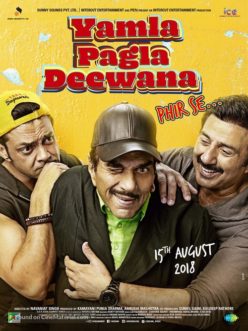Yamla Pagla Deewana Phir Se - Indian Movie Poster