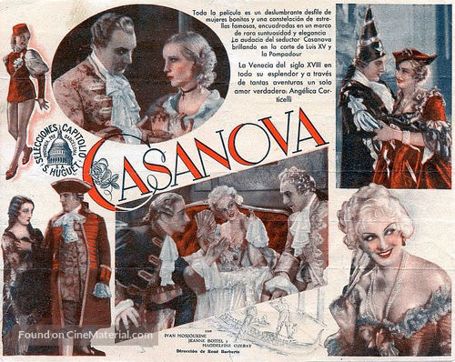 Casanova - Spanish Movie Poster