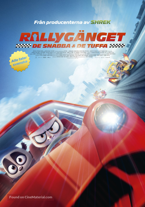 Rally Road Racers - Swedish Movie Poster