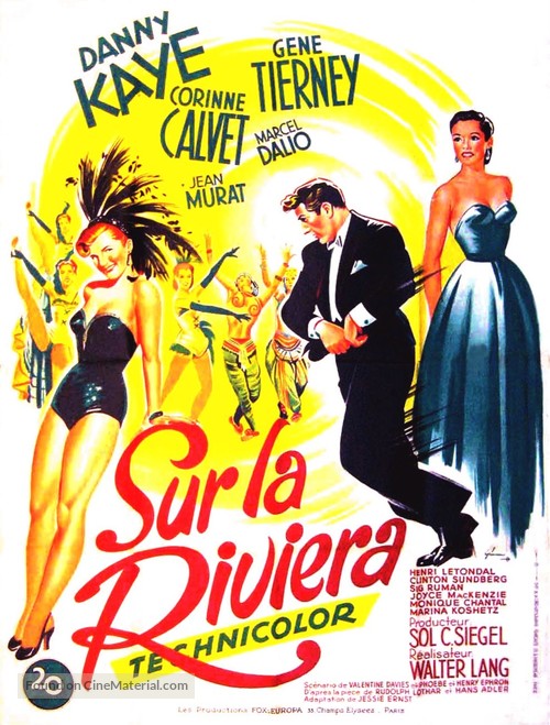 On the Riviera - French Movie Poster