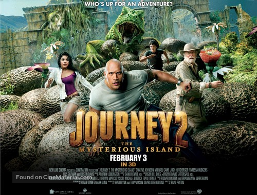 Journey 2: The Mysterious Island - British Movie Poster
