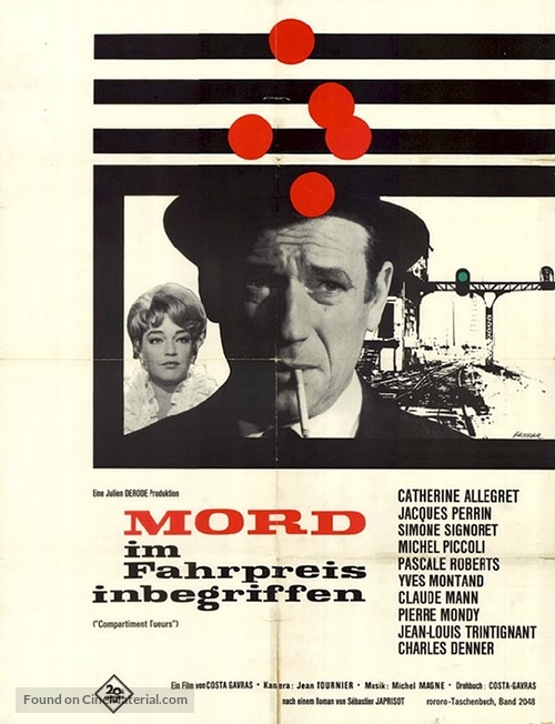 Compartiment tueurs - German Movie Poster