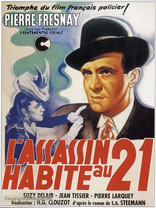 L&#039;assassin habite... au 21 - French Movie Poster