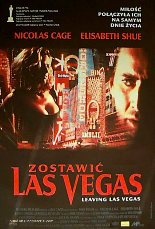 Leaving Las Vegas - Polish DVD movie cover