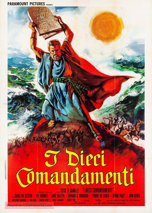 The Ten Commandments - Italian Movie Poster