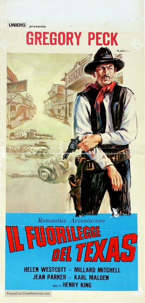 The Gunfighter - Italian Movie Poster