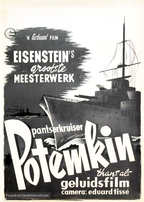 Bronenosets Potyomkin - Dutch Movie Poster