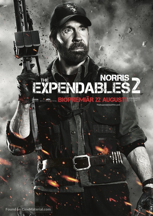 The Expendables 2 - Swedish Movie Poster