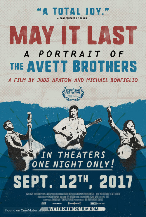 May It Last: A Portrait of the Avett Brothers - Movie Poster