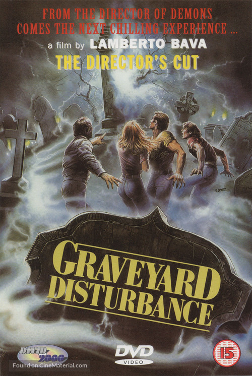 &quot;Brivido giallo&quot; Una notte nel cimitero - British DVD movie cover