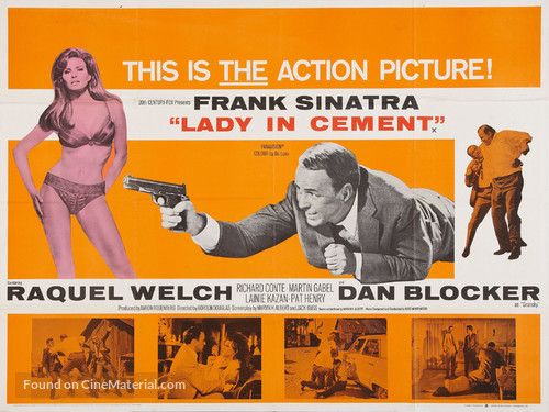 Lady in Cement - British Movie Poster
