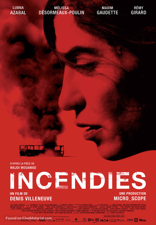 Incendies - Canadian Movie Poster