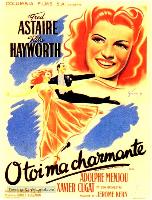 You Were Never Lovelier - French Movie Poster