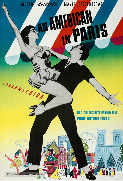An American in Paris - Swedish Movie Poster