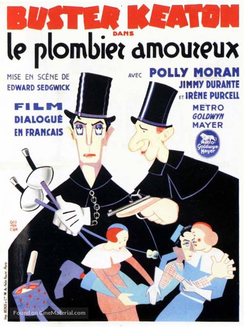 The Passionate Plumber - French Movie Poster